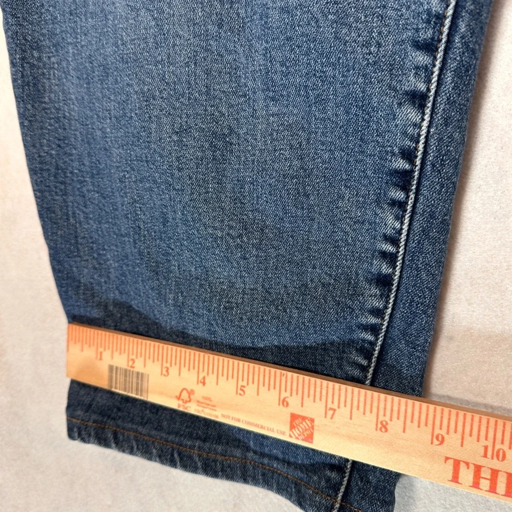 Lands' End Jeans Mens 46T Square Rigger Blue Excellent Straight Leg Denim